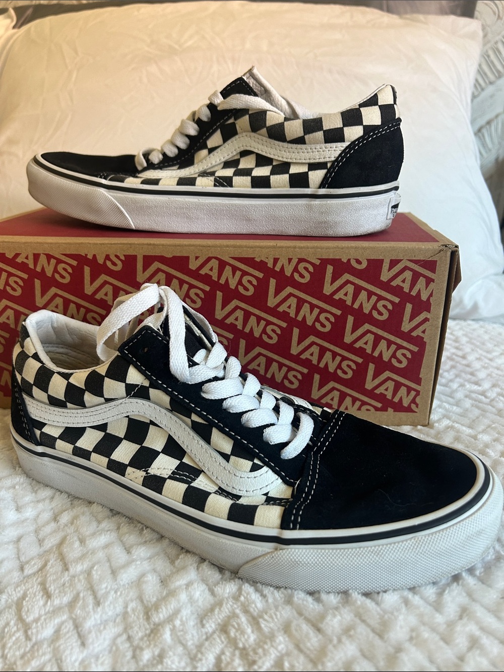 Vans Checkerboard Old Skool - Black & White